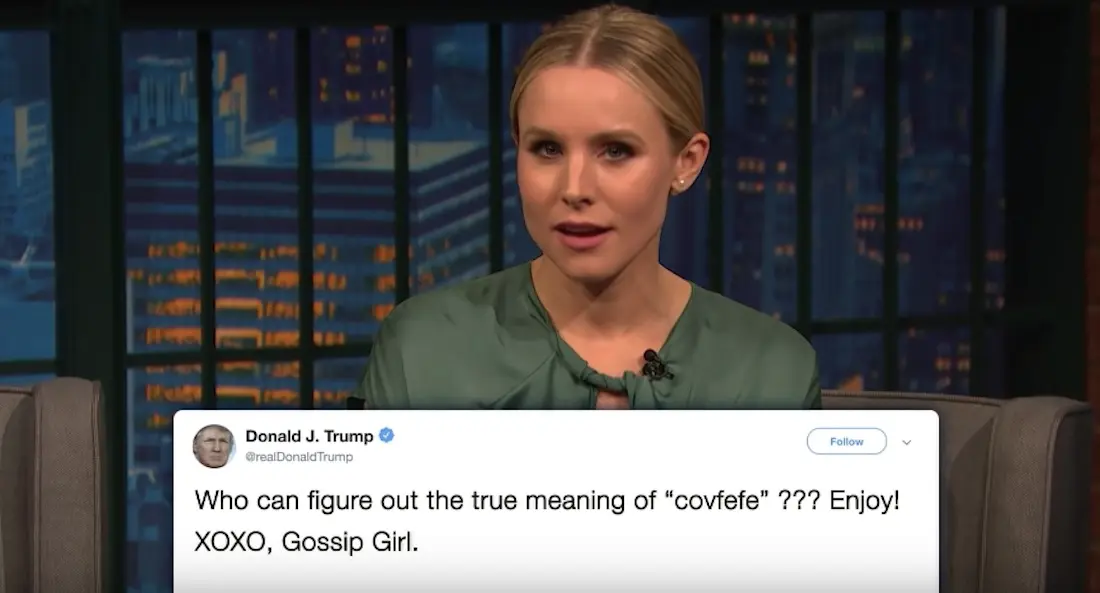 Vidéo : Kristen Bell lit les tweets de Donald Trump en reprenant sa voix de Gossip Girl