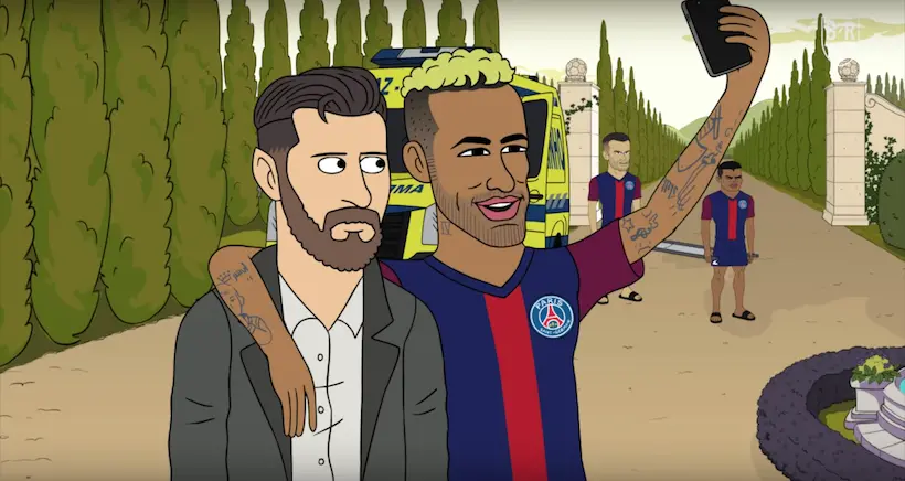 Vidéo : dans un dessin animé génial, des graphistes ont imaginé que les stars du foot habitaient ensemble