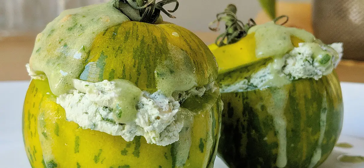 Tuto : des tomates vertes farcies végétariennes pour la fin de l’été