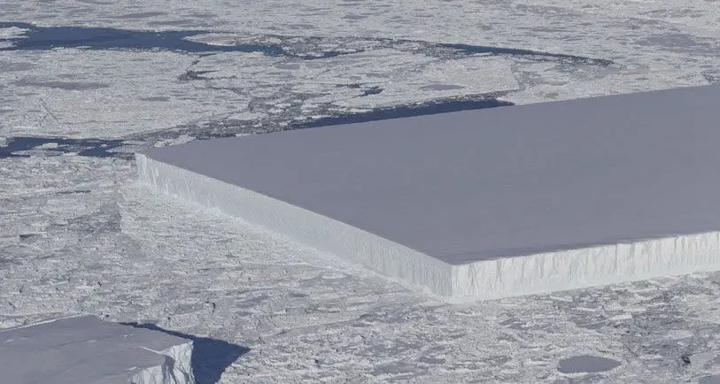 Un iceberg parfaitement rectangulaire a été photographié par la NASA