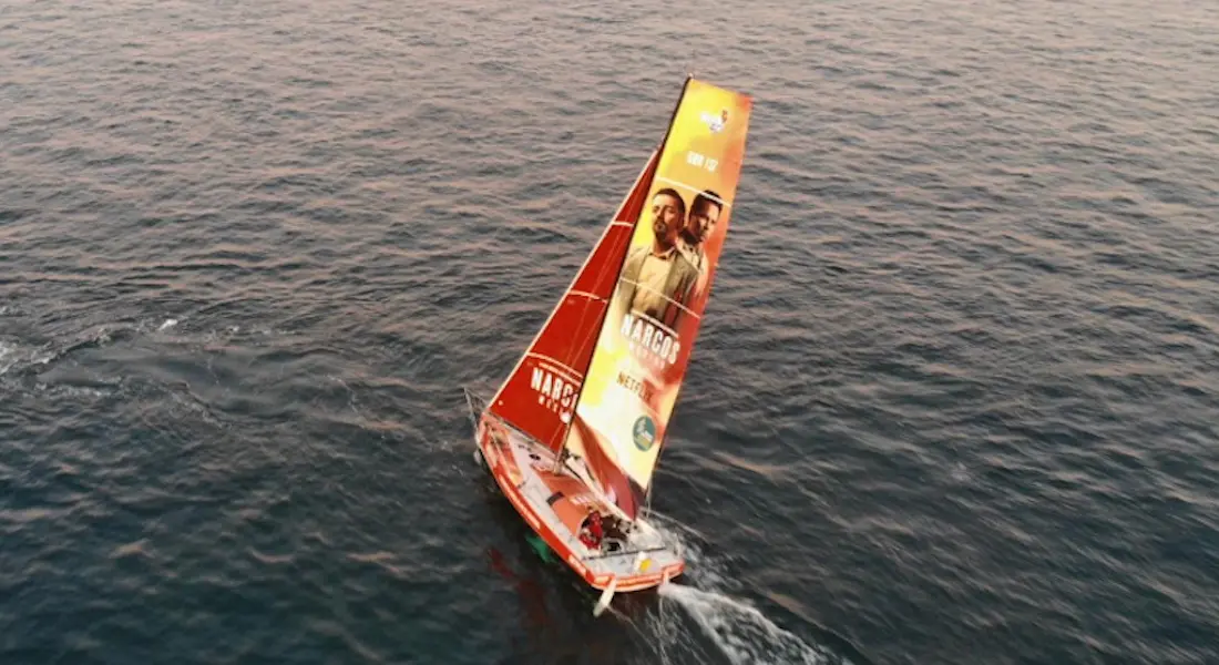 Un bateau Narcos/Netflix au départ de la Route du Rhum