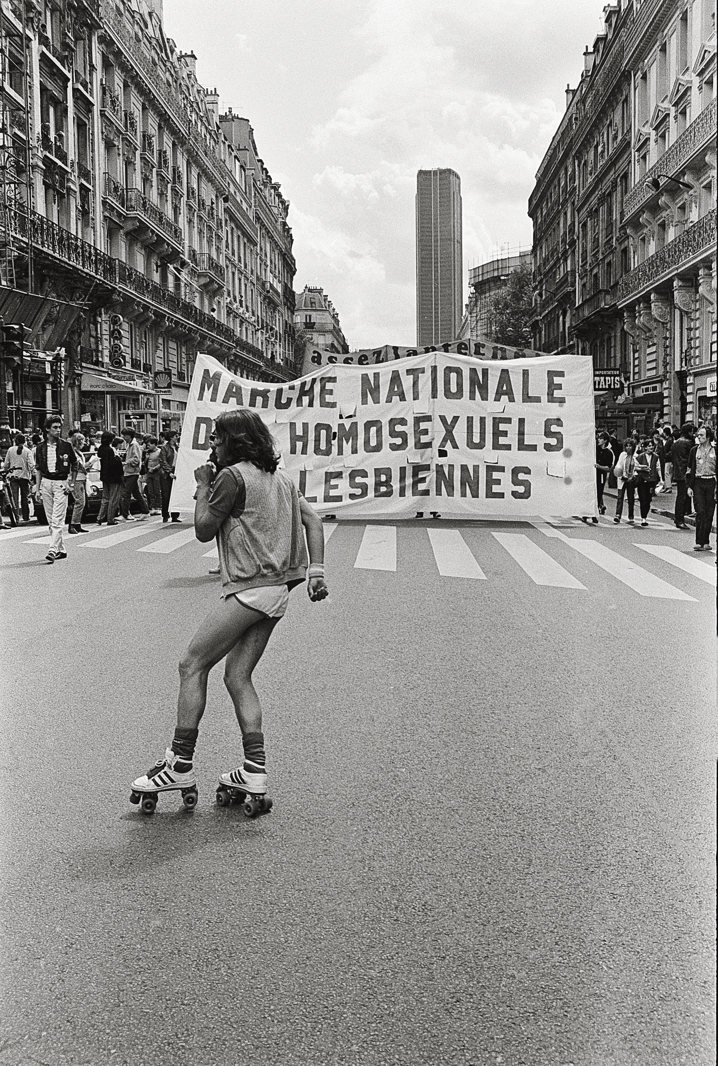 Marche nationale des homosexuels et lesbiennes, 4 avril 1981, Paris.
