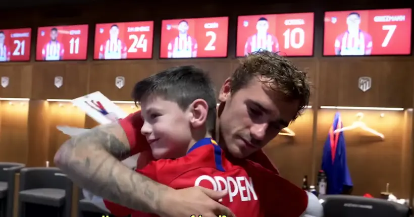 Vidéo : Griezmann et l’Atlético ont réalisé le rêve d’un jeune fan handicapé