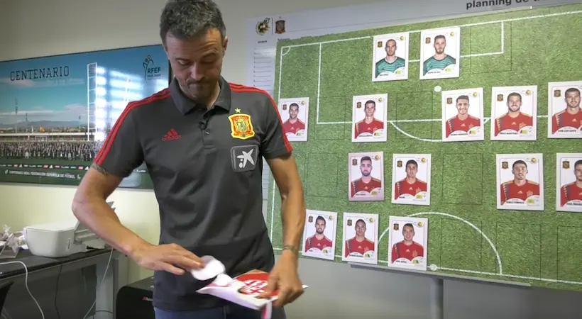 Vidéo : Luis Enrique a dévoilé la liste de l’Espagne avec des cartes Panini