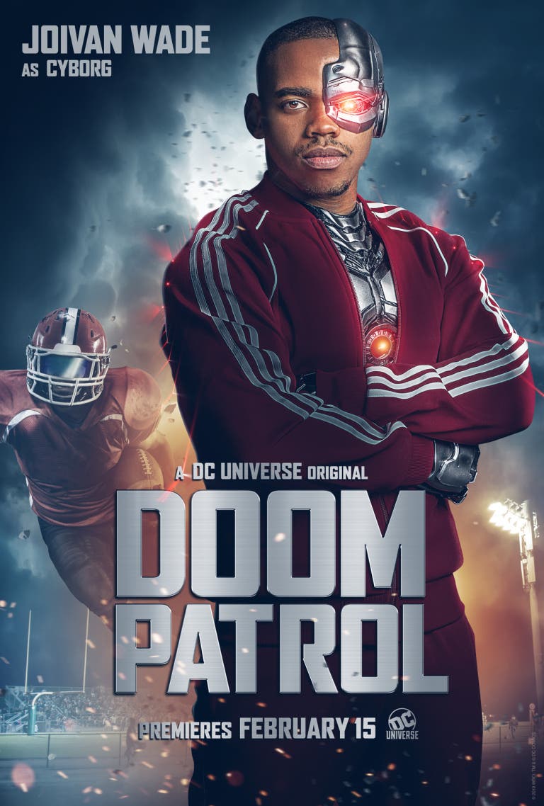 Affiche Doom Patrol, Joivan Wade as Cyborg.