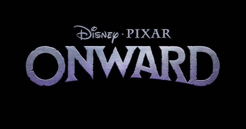 Logo typographique du film Onward, par Disney Pixar.