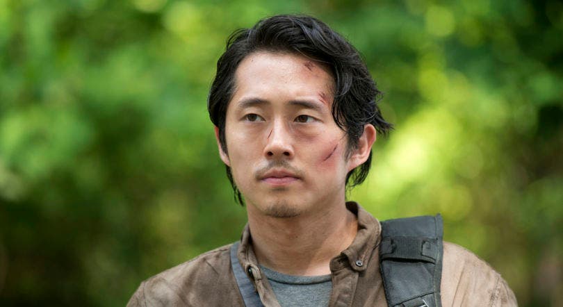 L'acteur Steven Yeun dans le rôle de Gleen Rhee dans la série The Walking Dead