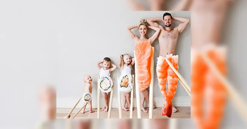 Une famille se met en scène dans de drôles de photomontages culinaires