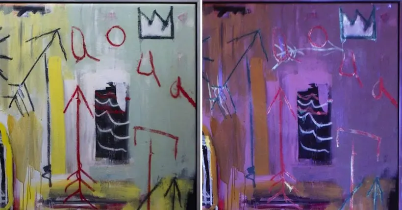 Des messages à l’encre invisible cachés dans une œuvre de Basquiat