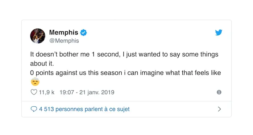 Sur Twitter, Memphis répond à la banderole des Stéphanois de la plus belle des façons