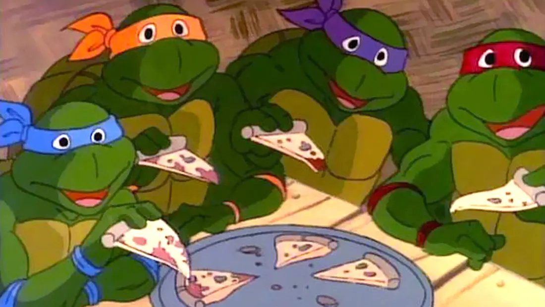 Une infographie recense toutes les pizzas mangées par les Tortues Ninja dans la série de 1987