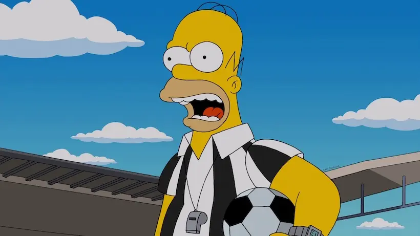 Vidéo : pour la venue de Simpson, un club a parodié le générique… des Simpsons