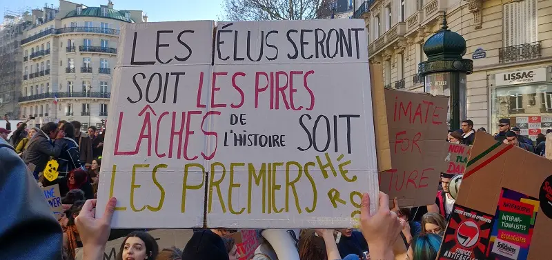 Climat : premier vendredi de grève scolaire à Paris