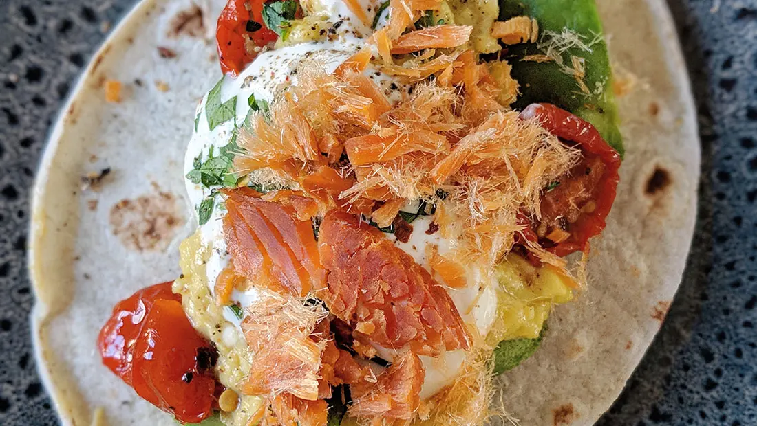 Tuto Saint-Valentin : breakfast taco au saumon fumé 60 jours