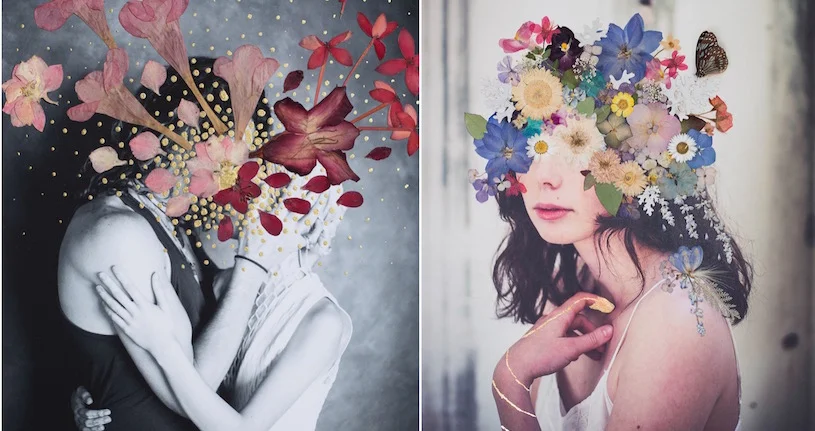 Avec ses photos ornées de fleurs séchées, Phoebe Hofsteede prône l’amour de soi