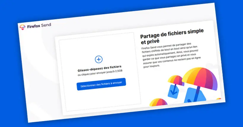 Firefox se lance dans le transfert (gratuit) de gros fichiers