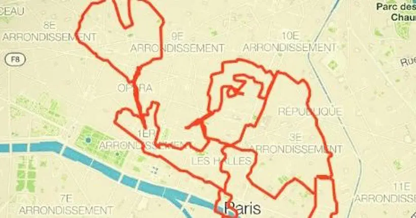 En hommage à Notre-Dame, il court 39 km pour dessiner Quasimodo dans Paris