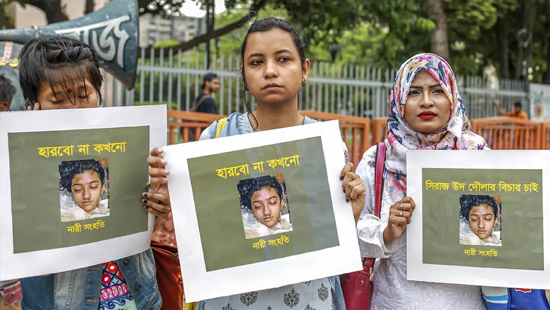 Au Bangladesh, une jeune femme brûlée vive pour avoir dénoncé son agresseur