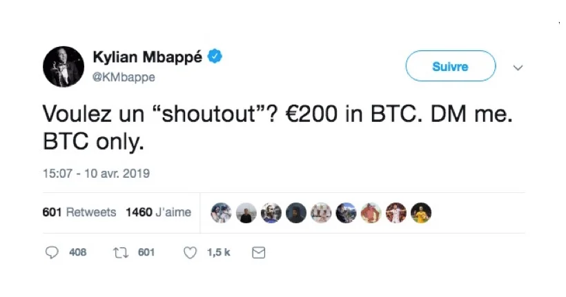 Kylian Mbappé victime d’un piratage sur son compte Twitter