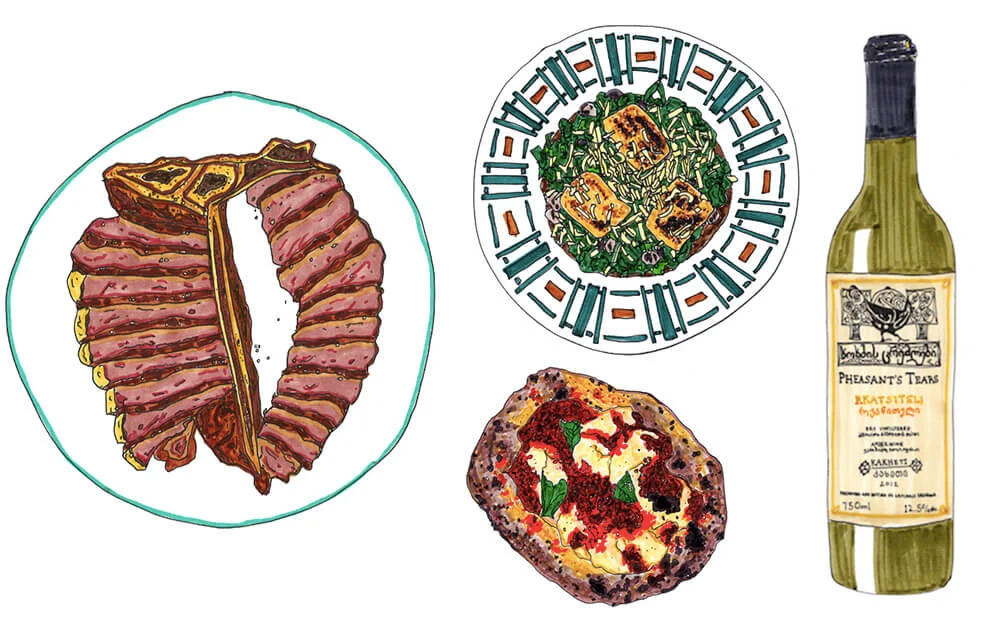 Pizzas, gyozas et belles assiettes : explorez le carnet de bord illustré d’Anna Vu