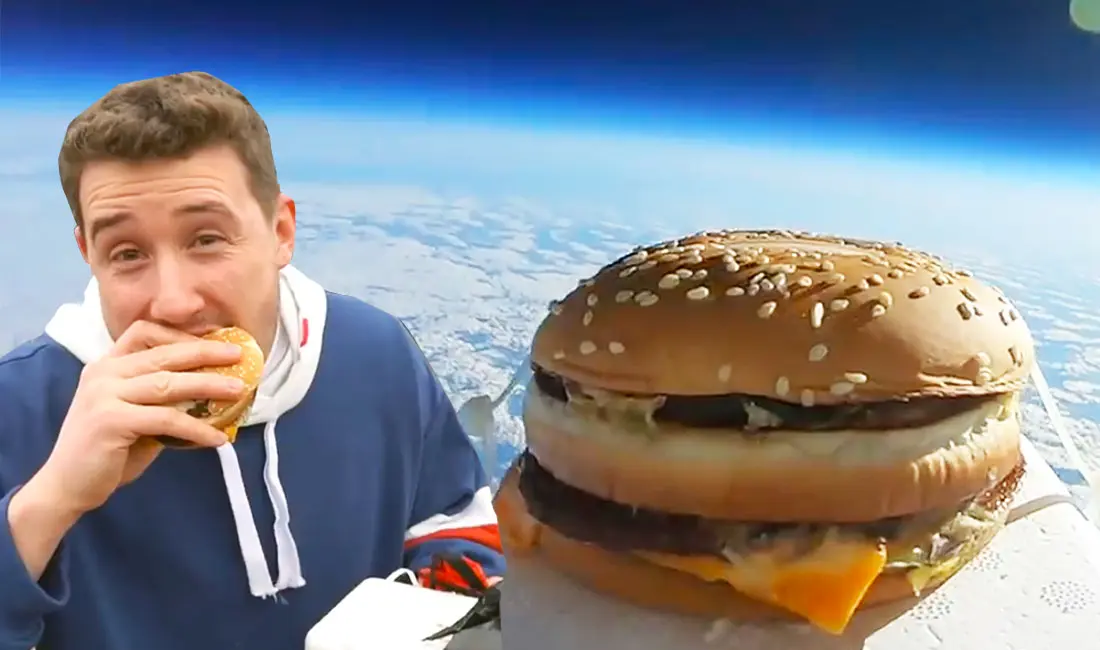 Le mec qui a envoyé un Big Mac dans l’espace l’a goûté (et c’était pas folichon)
