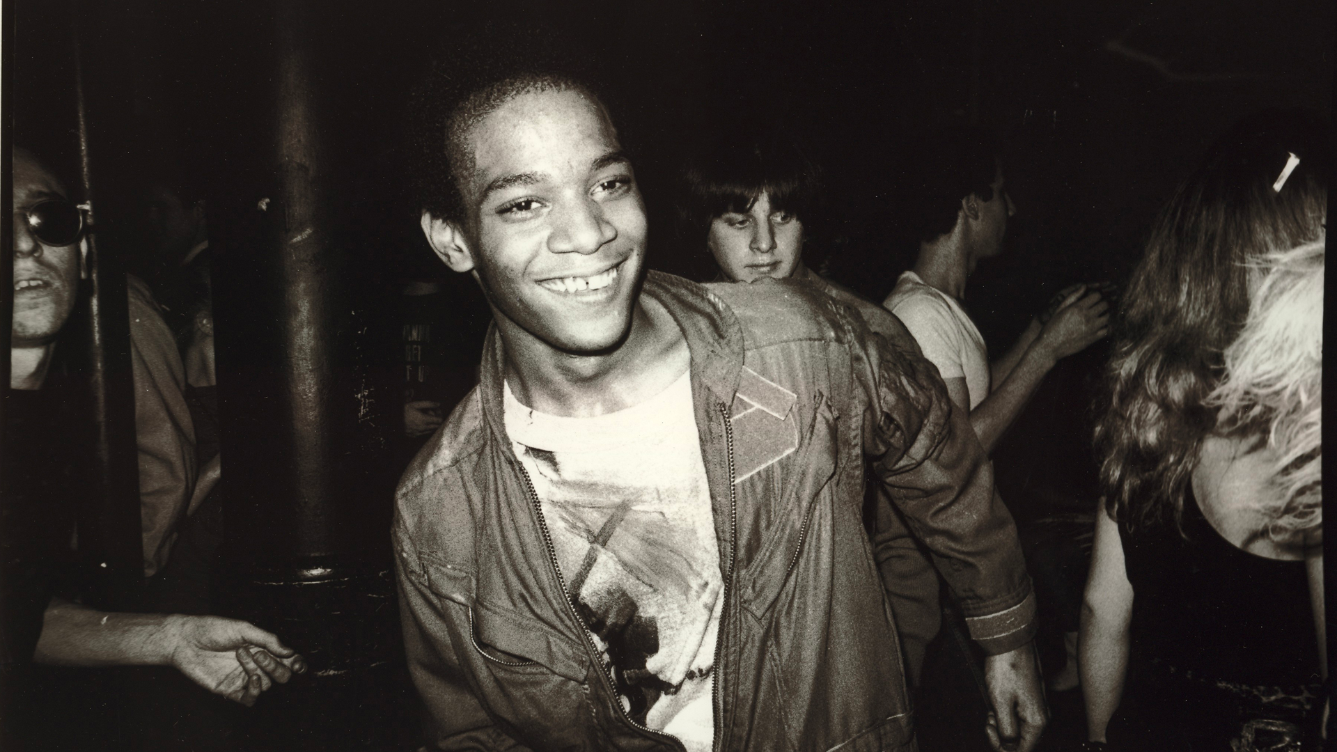 <p>Jean-Michel Basquiat dansant au Mudd Club, New York, 1979 © Courtesy of Nicholas Taylor</p>
