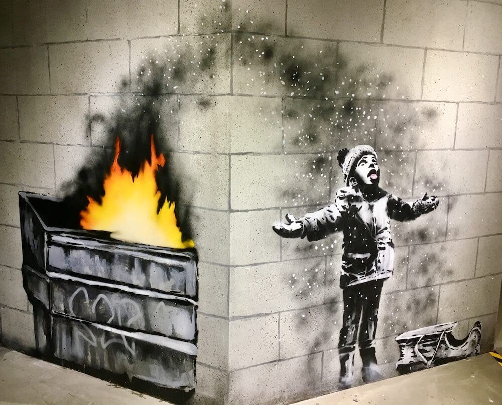 <p>Exposition &#8220;The World of Banksy&#8221;. (© Photo : Lise Lanot/Konbini arts)</p>
