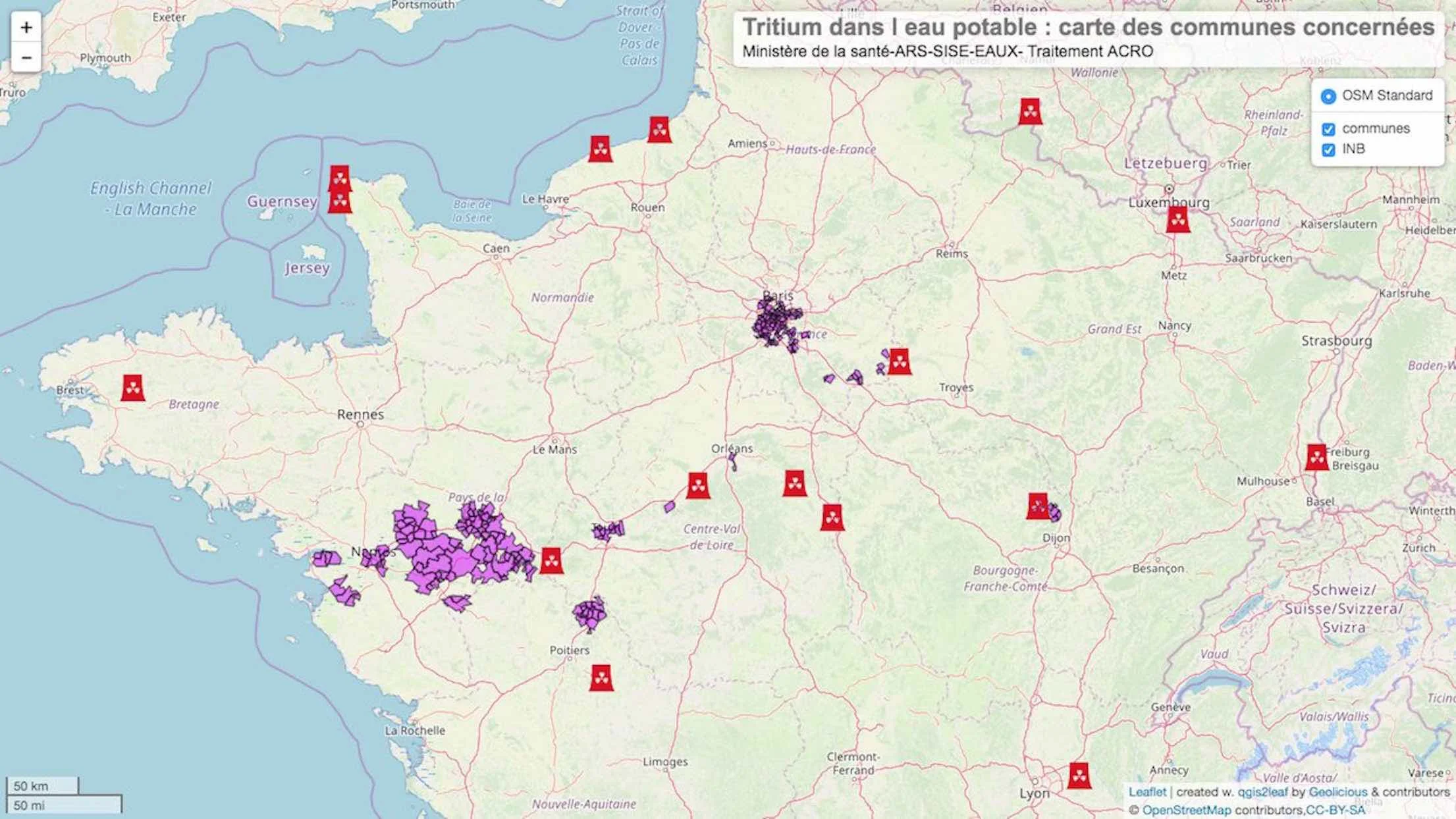Tritium : une contamination radioactive de l’eau potable touche des millions de Français
