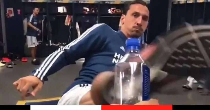 Vidéo : Zlatan s’essaye au Bottle Cap Challenge… et défie Pogba