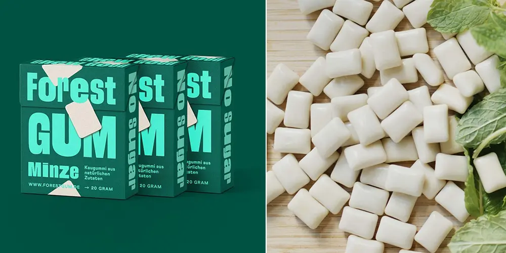 Le chewing-gum du futur sera écolo, sans plastique et sans sucres