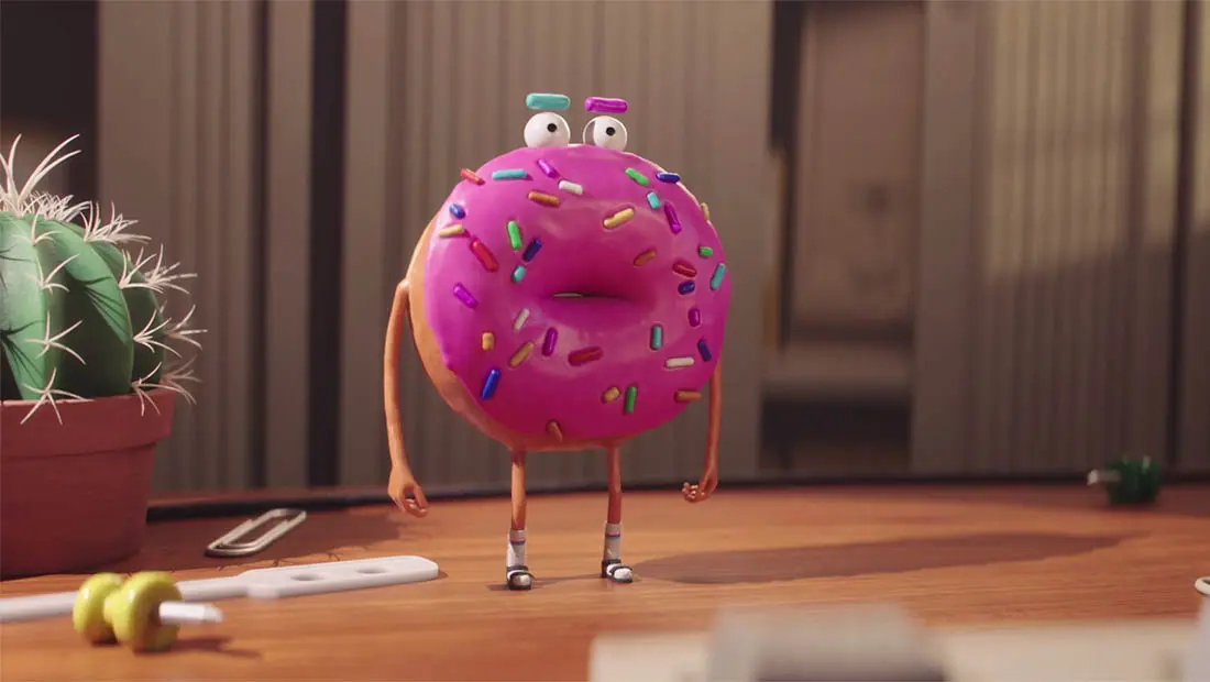 Plaisir Sucré, génial court-métrage d’animation sur des donuts suicidaires