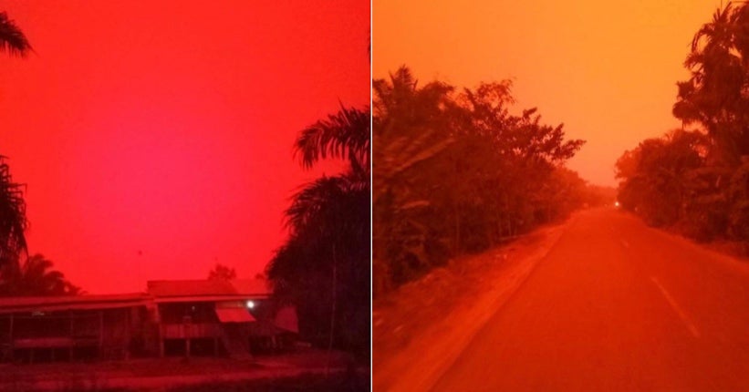En images : à cause des incendies ravageurs, le ciel d’Indonésie est devenu rouge sang