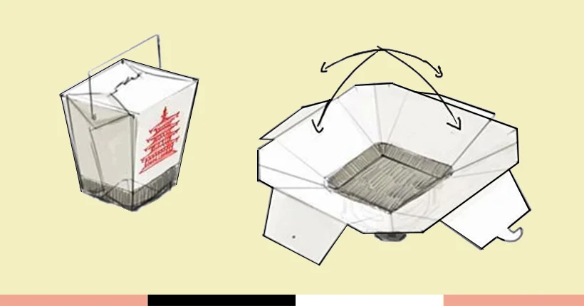 Les boîtes de nouilles asiatiques sont, en réalité, prévues pour être “des assiettes”