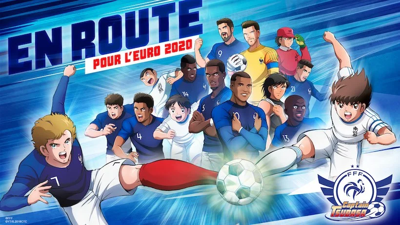Captain Tsubasa et l’équipe de France annoncent leur collaboration pour l’Euro 2020