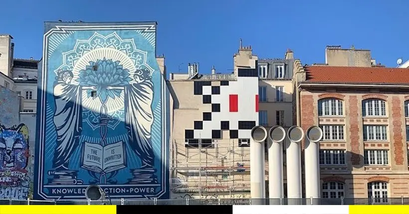 La plus grande fresque Space Invader du monde vient d’investir Paris
