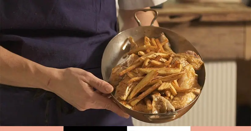 Vidéo : on est allés cuisiner le meilleur des poulet-frites chez Candide