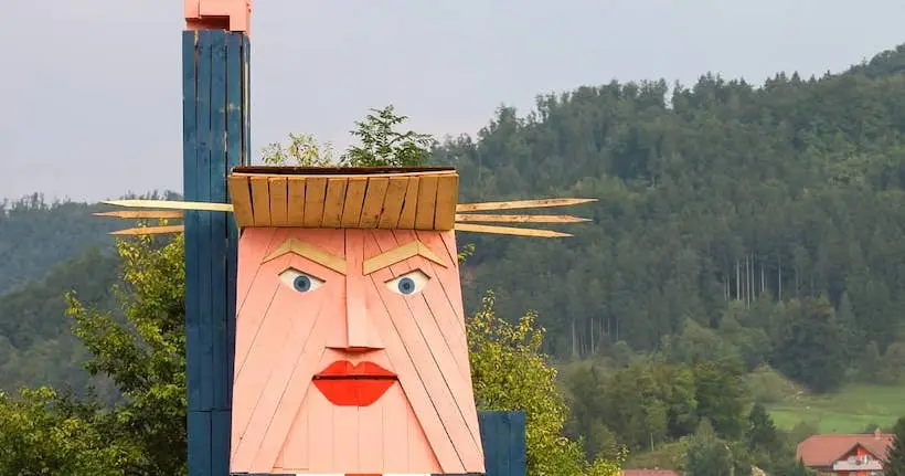 Une statue ressemblant à Donald Trump a été vandalisée en Slovénie