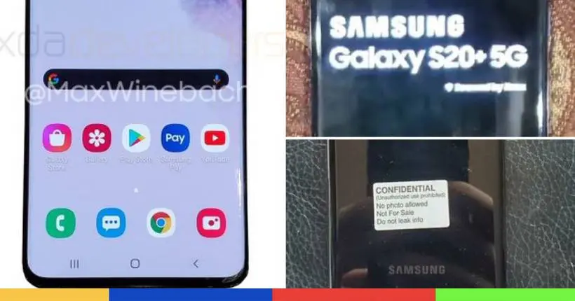 Des fuites dévoilent les premières images du Samsung Galaxy S20