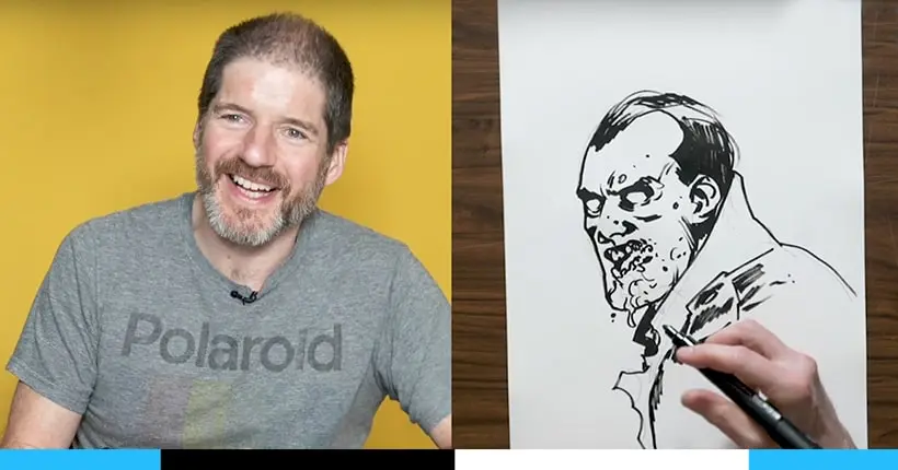 Vidéo : l’interview Papier Crayon de Charlie Adlard, le dessinateur de The Walking Dead