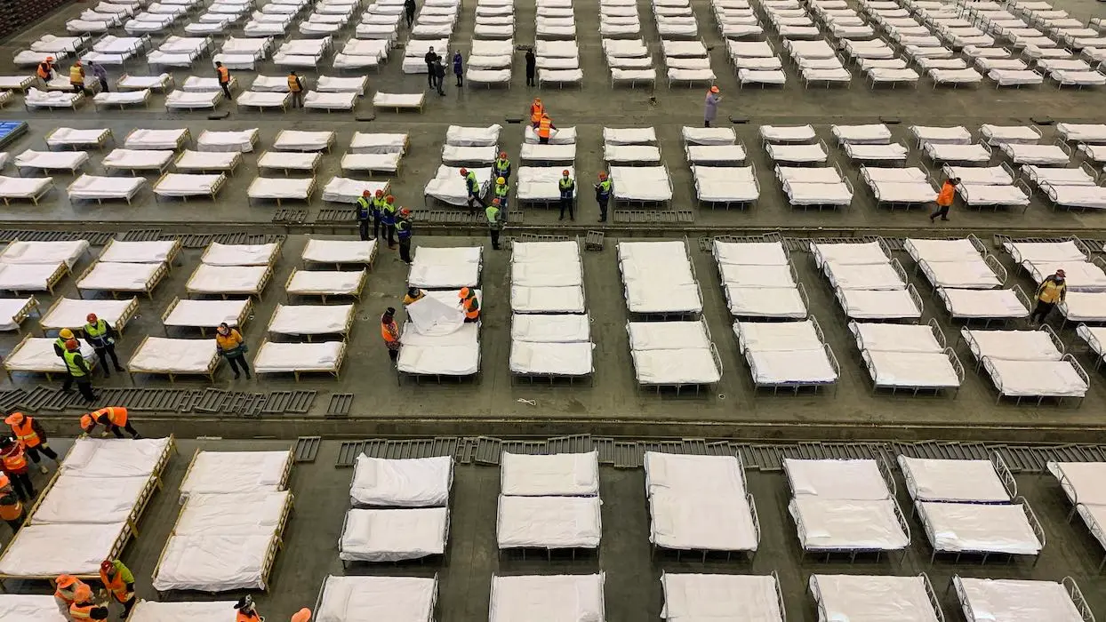 En images : à Wuhan, un hôpital construit d’urgence en 10 jours