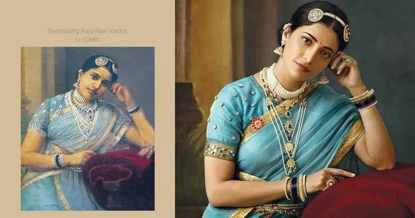 Des peintures classiques recréées en photos par des actrices indiennes