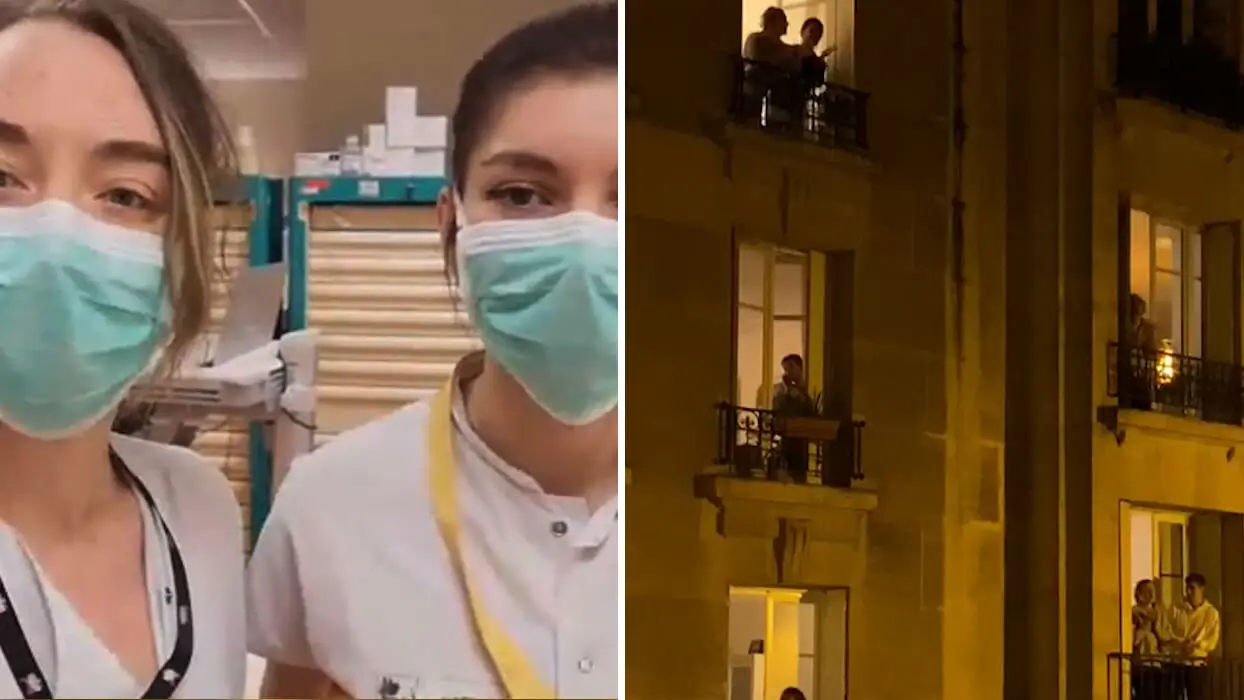 Vidéo : ces infirmières remercient les Français qui les applaudissent chaque soir
