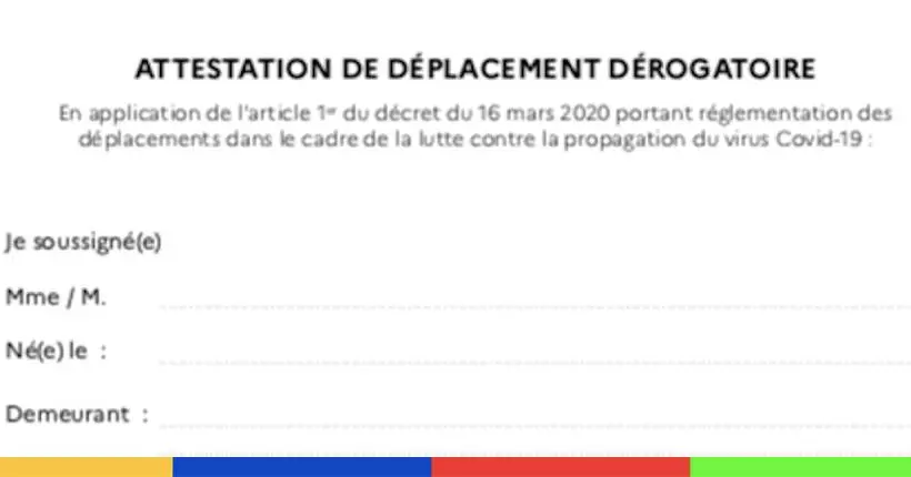 Peut-on sortir avec une attestation de déplacement dérogatoire sur son smartphone ?