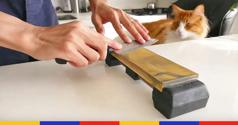 Vidéo : transformer un couteau à 1 euro en un couteau de compet’, c’est possible