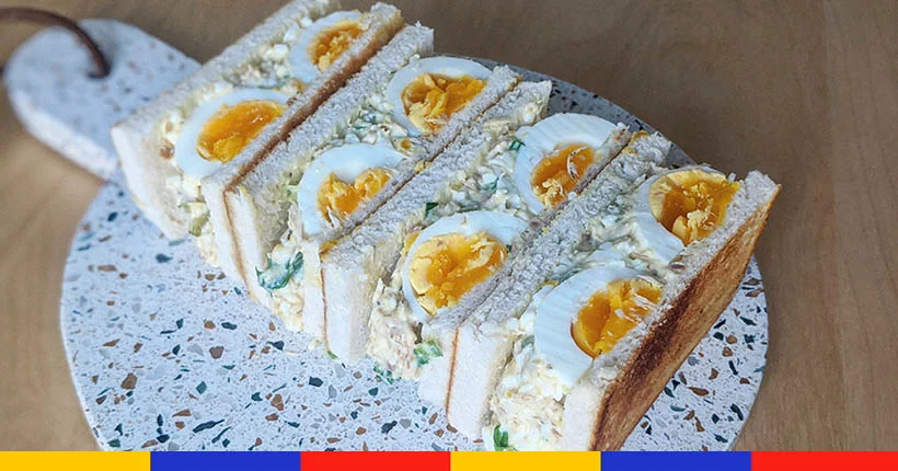 Tuto : sandwich aux œufs et filets de maquereaux en boîte