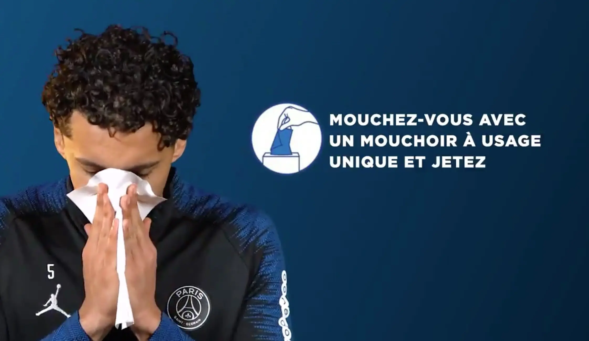 Vidéo : les joueurs du PSG nous montrent des gestes simples contre le coronavirus