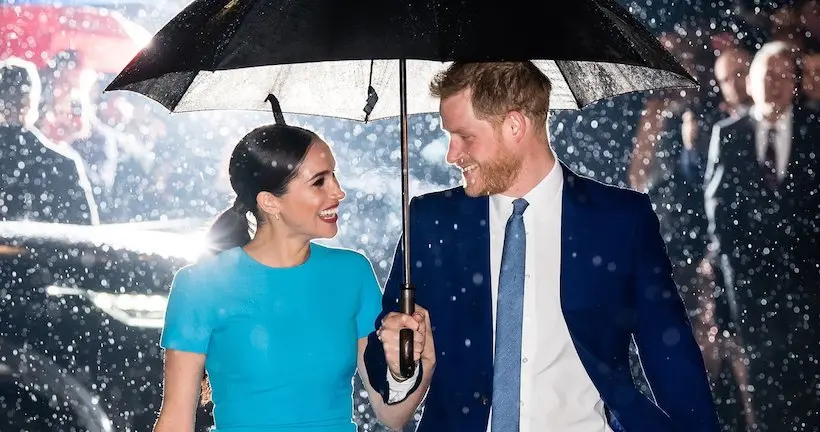 L’histoire derrière la photo féerique de Meghan Markle et du prince Harry sous la pluie