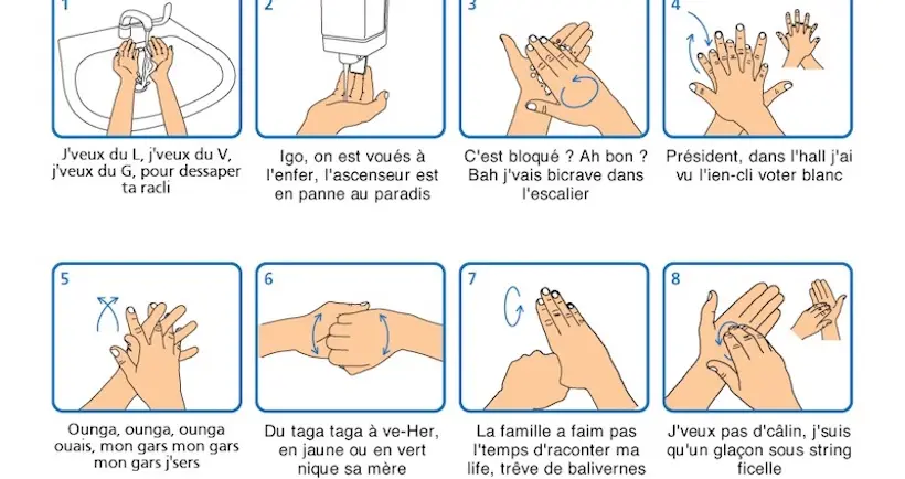 Coronavirus : utilisez vos paroles préférées pour apprendre à bien vous laver les mains