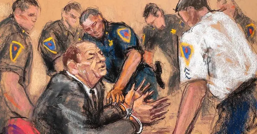 La condamnation d’Harvey Weinstein racontée par une dessinatrice judiciaire du procès