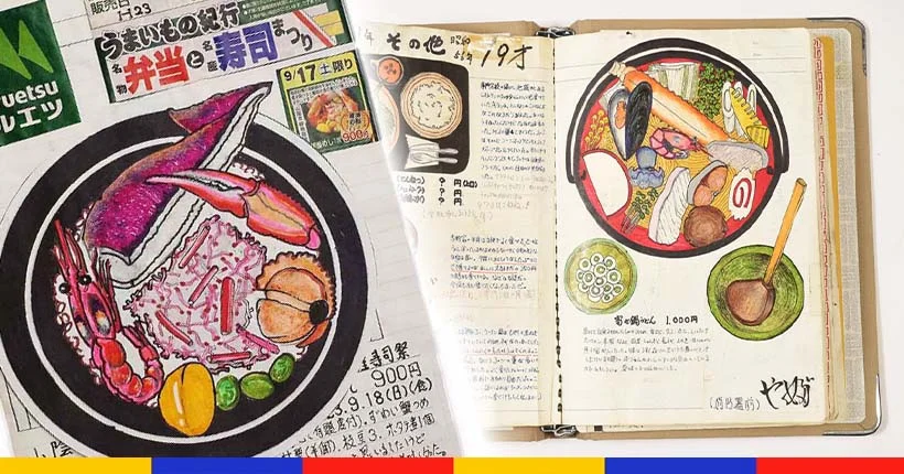 Pendant 30 ans, ce chef japonais a dessiné tout ce qu’il mangeait dans un carnet